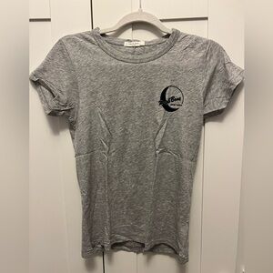 Rag & Bone Heather Gray Logo Tee